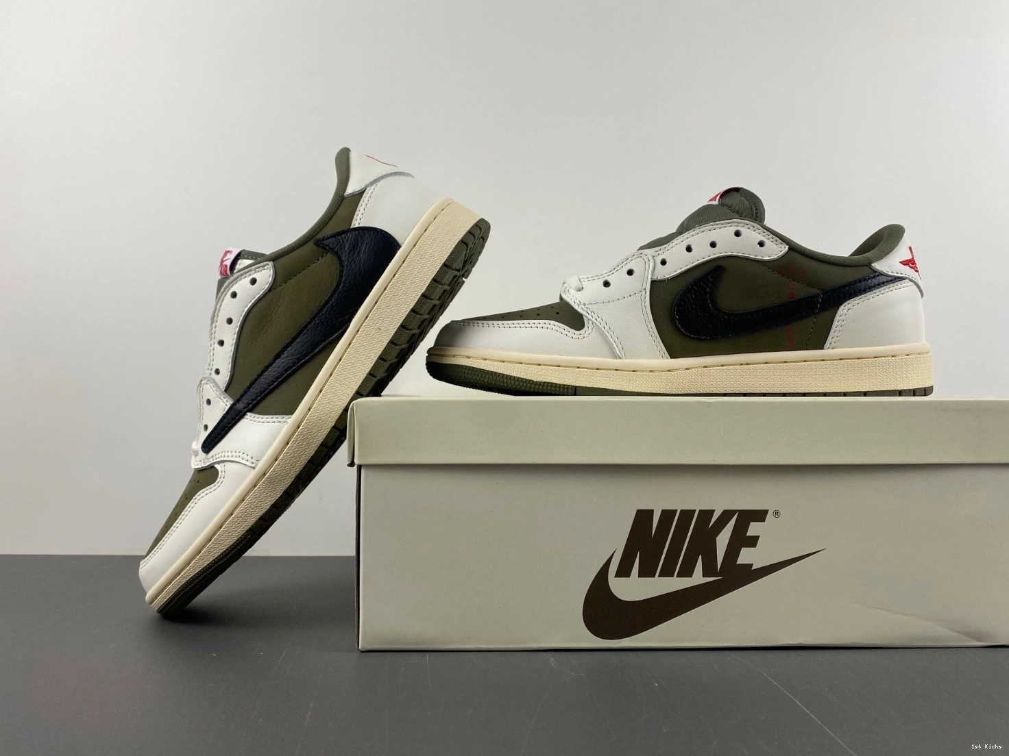 Scott Travis 1 OG Olive DM7866-200 Air Low Jordan 0329